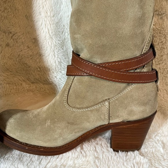 Frye Tall Strappy Jane Boots Size 6 - Picture 8 of 14